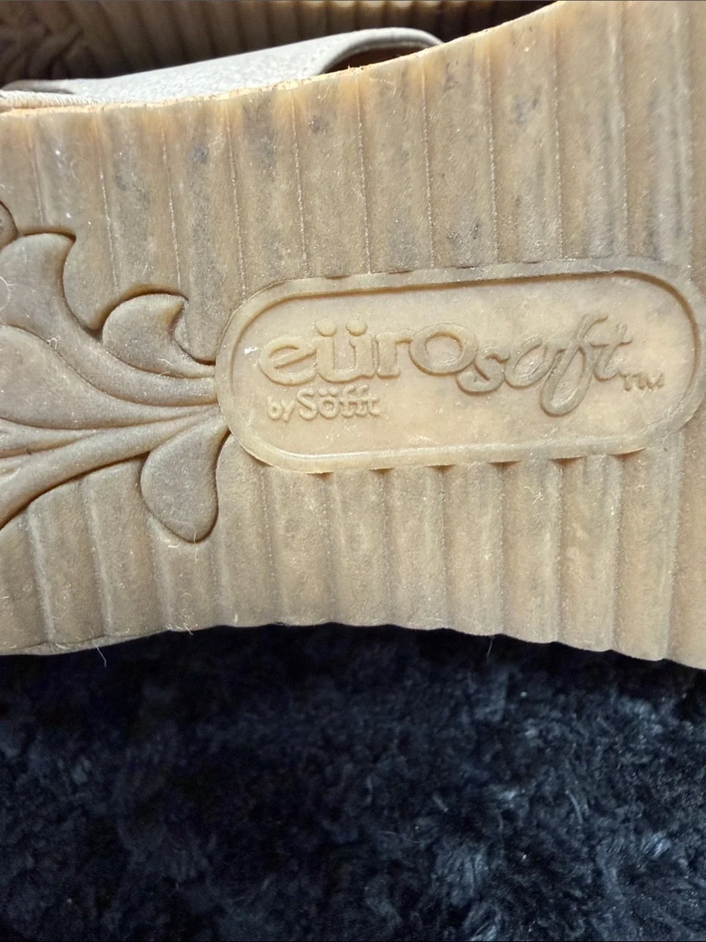 Euro by Sofft Comfort Wedge Sandals in Light Beige - Women's Velcro Straps